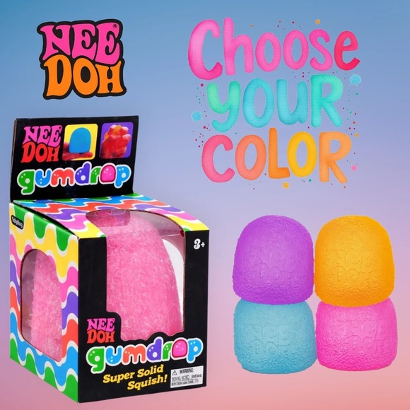 Schylling Other - NeeDoh Gumdrop Fidget Sensory Toy Schylling Pick Your Color Super Solid Squish